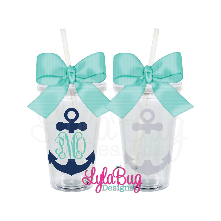 Monogram Anchor Tumbler A