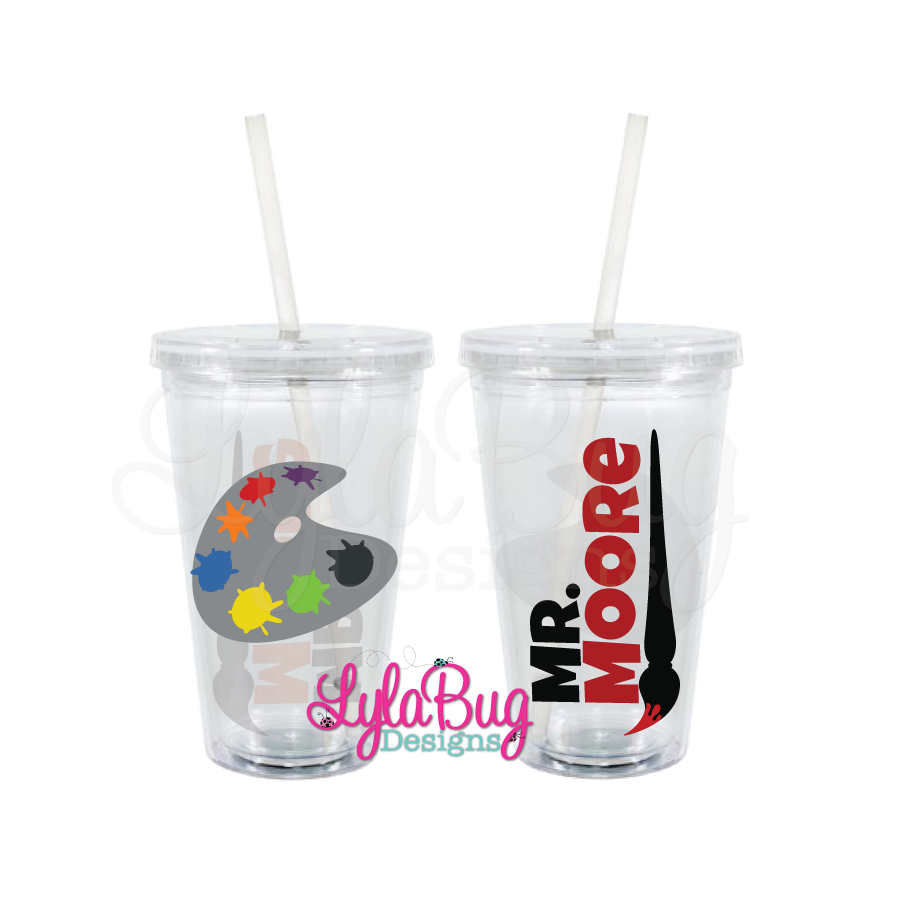 Teacher Glass Cup Tumbler Cup Teacher Clear Cup With Lid and