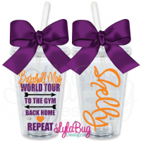 Basketball Mom World Tour Personalized Tumbler