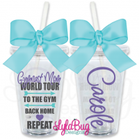 Gymnast Mom World Tour Personalized Tumbler