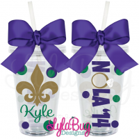 NOLA Fleur De Lis Ring Tumbler