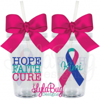 Hope Faith Cure Thyroid Tumbler