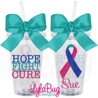 Hope Fight Cure Thyroid Tumbler