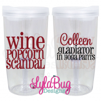 Wine Popcorn Scandal Vino2Go Tumbler