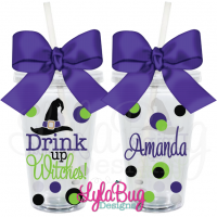 Drink Up Witches Acrylic Tumbler