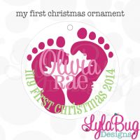 Baby Girl My First Christmas Ornament