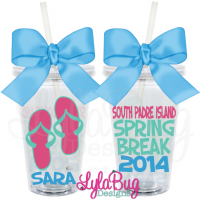 Spring Break Flip Flops Tumbler